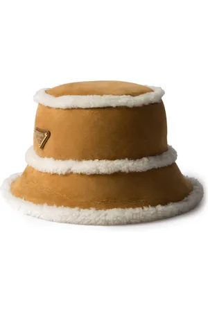 Prada Sombrero de pescador con pelo