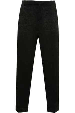 Balmain Pantalones capri con estampado de piel de serpiente