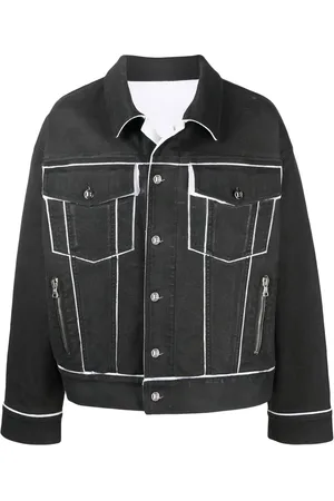 Balmain Chaqueta vaquera pintada