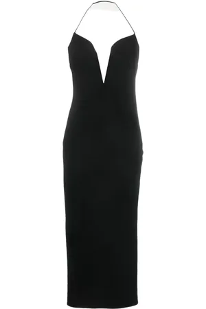 Givenchy Vestido largo con cuello halter