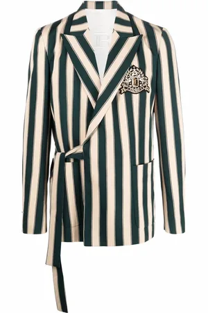 Balmain Blazer cruzado a rayas
