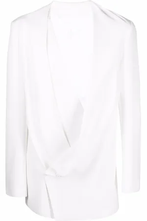 Balmain Blazer drapeado con monograma