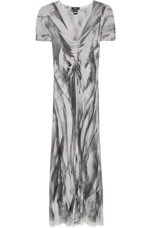 AVANT TOI Vestido midi con estampado gráfico