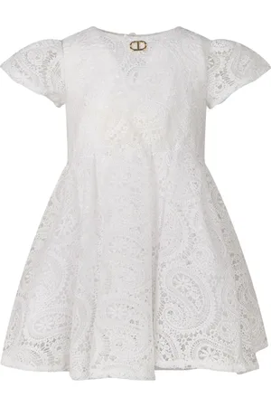 Twin-Set Vestido de encaje floral