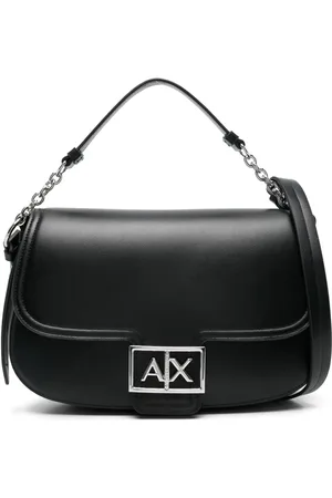 Armani Exchange Bandolera con placa del monograma