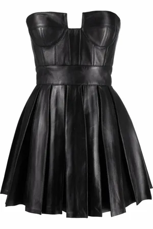 Balmain Vestido midi acampanado con aberturas