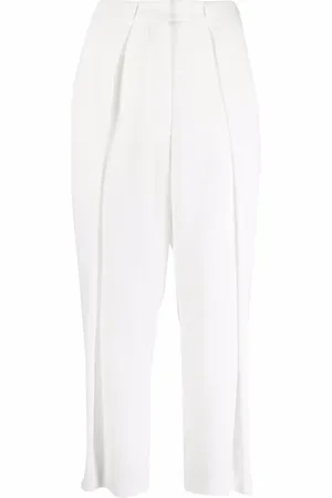 Balmain Pantalones de talle alto con pinzas