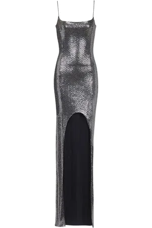 Balmain Vestido con tirantes finos y lentejuelas