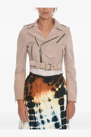 AMIRI Chaqueta biker corta de ante