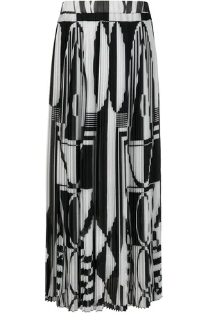 Balmain Falda con motivo geométrico
