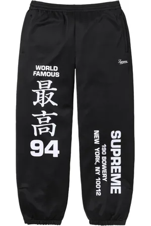 Supreme Pantalones de chándal Worldwide SS 25 - Black