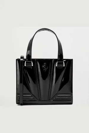 FERRARI GT bag mini tote de charol brillante con Cavallino Rampante