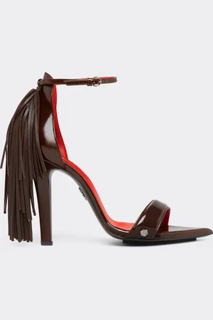 FERRARI Sandalia de piel con flecos