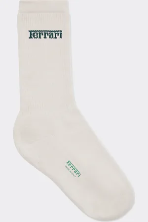 FERRARI Calcetines de algodón con logotipo jacquard