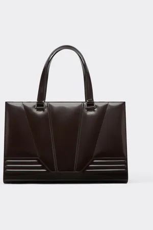FERRARI GT brushed leather tote bag
