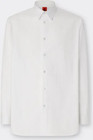 FERRARI Striped poplin shirt