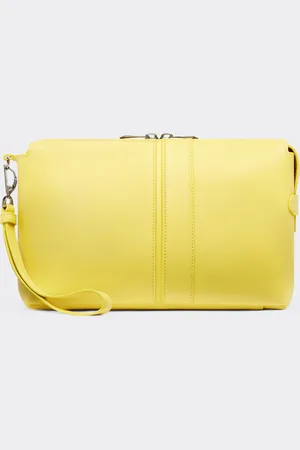 FERRARI Bolsa de piel granulada con cremallera