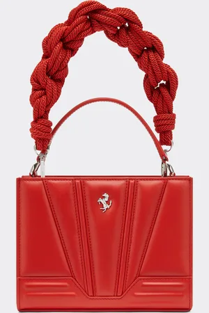FERRARI Bolso tote micro GT de piel con scooby