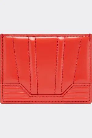 FERRARI GT brushed leather card holder with livery motif