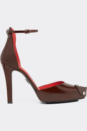 FERRARI Zapato de salón de piel cepillada