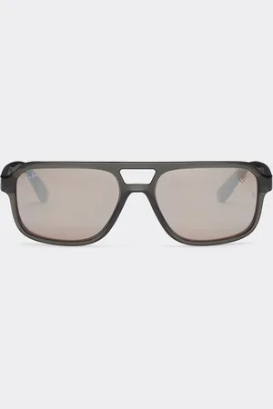 FERRARI Ray-Ban para la Scuderia RB4414MF grises con lentes polarizadas moradas con espejo plateado