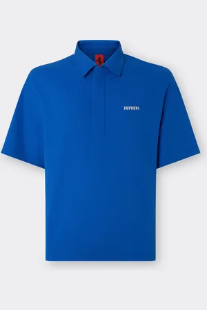 FERRARI Polo de algodón orgánico con logotipo