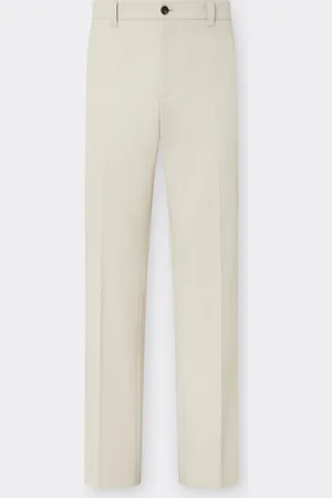 FERRARI Pantalón chino de gabardina de algodón