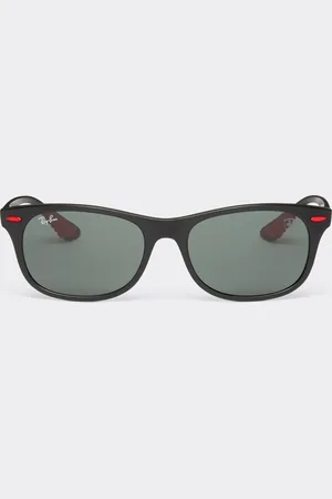 FERRARI Gafas de sol Ray-Ban para la Scuderia 0RB4607M negras con lentes en verde oscuro