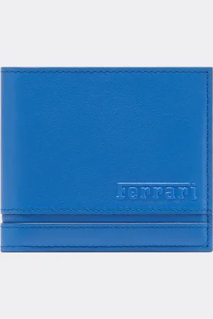 FERRARI Cartera horizontal de napa lisa