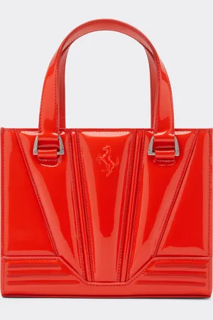 FERRARI GT bag mini tote de charol brillante con Cavallino Rampante