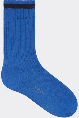 FERRARI Calcetines de algodón con logotipo jacquard