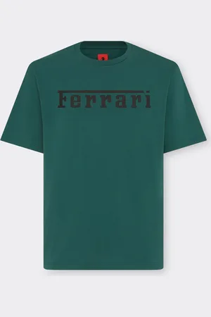 FERRARI Camiseta de algodón con logotipo