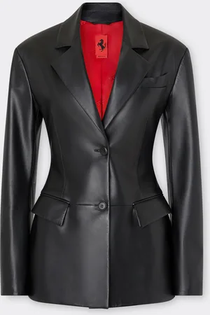 FERRARI Blazer de piel de napa
