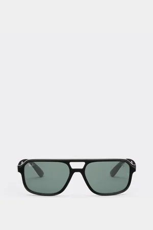 FERRARI Ray-Ban para la Scuderia RB4413MF negras con lentes en verde oscuro