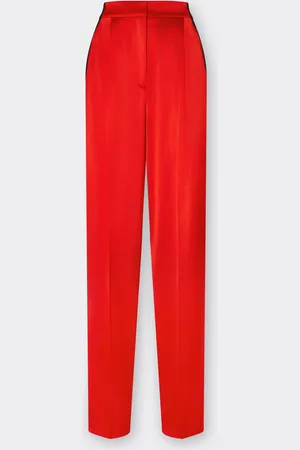FERRARI Pantalón chino de sarga elástica satinada