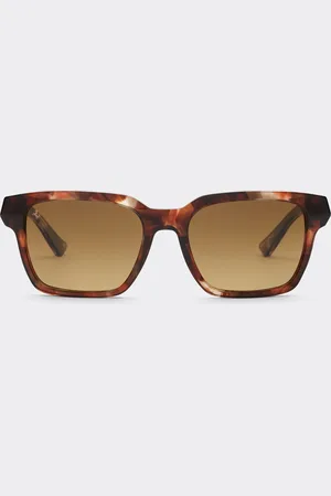 FERRARI Gafas de sol de acetato color habana con cristales polarizados de color marrón sombreado