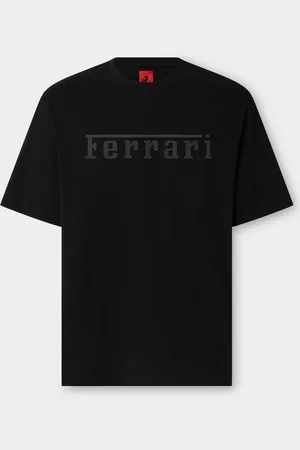 FERRARI Camiseta de algodón con logotipo