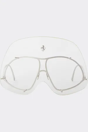 FERRARI Gafas de sol de edición limitada en metal con máscara transparente