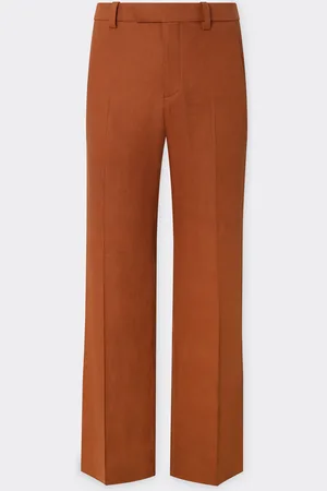 FERRARI Pantalón de gabardina de lino y viscosa