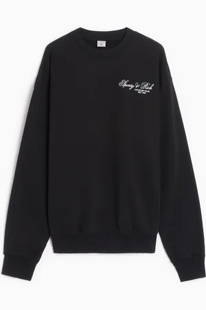 Sporty & Rich Villa Unisex Sweatshirt Ref. CR844BK Colour Size L