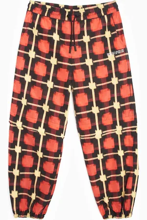 MARCELO BURLON Logo Check Nylon Men