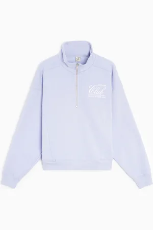 Sporty & Rich 94 Country Club Unisex 1/4 Zip Fleece Jacket Ref. QZ881CH Colour Size S
