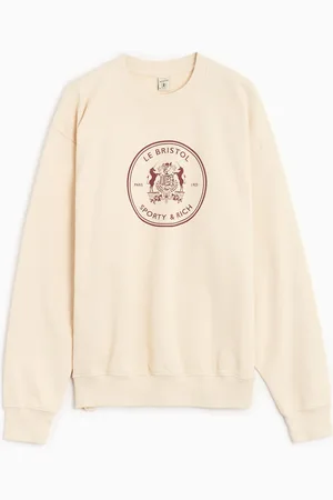 Sporty & Rich X Le Bristol Paris Bristol Crest Unisex Sweatshirt Ref. CRAW2390CR Colour Size XS
