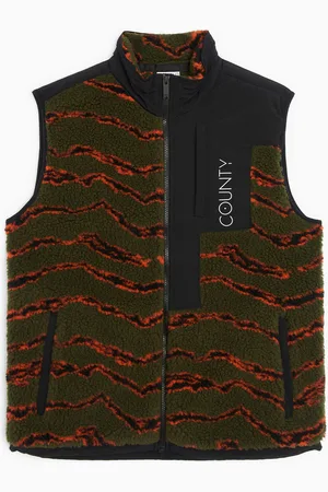 MARCELO BURLON All Over Camou Pile Zip Men