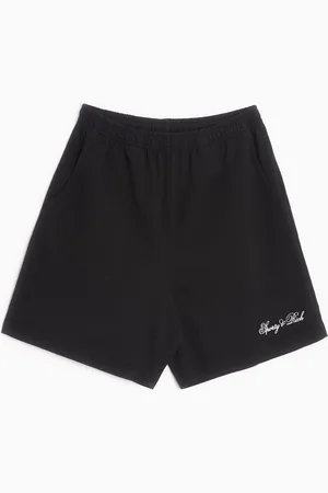 Sporty & Rich Cursive Logo Unisex Gym Shorts Ref. SH853BK Colour Size M