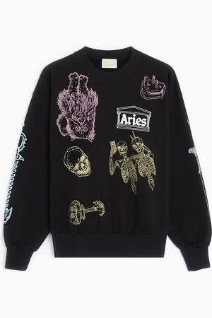 ARIES Cybin Unisex Sweatshirt Ref. FTAR20004-BLK Colour Size S