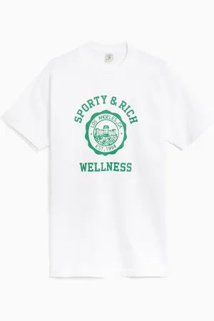 Sporty & Rich Emblem Unisex T-Shirt Ref. TO042S405EW Colour Size XS