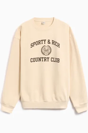 Sporty & Rich Varsity Crest Unisex Sweatshirt Ref. ST071511218CR01 Colour Size L