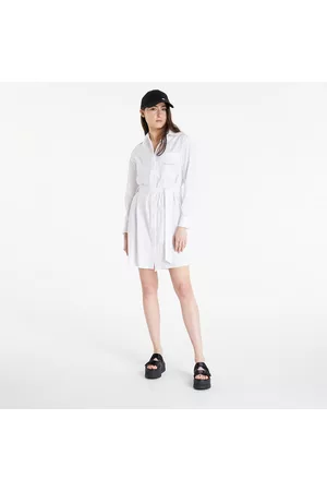 Calvin Klein Jeans Belted Easy Shirt Dress Bright White