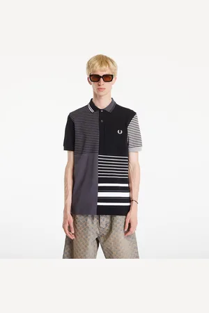 Fred Perry Camiseta Beams Striped Panel Fp Polo T-Shirt M